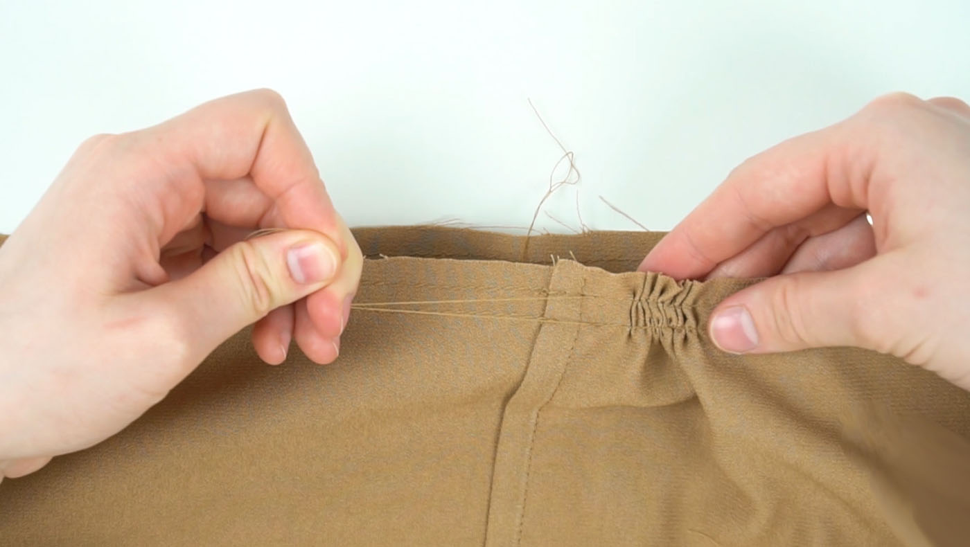 Как подшить резинку на юбке